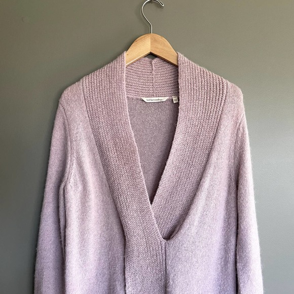 Soft Surroundings Serena Sweater in Dawn Pink Size Small Alpaca Wool Ribbed - Picture 3 of 13